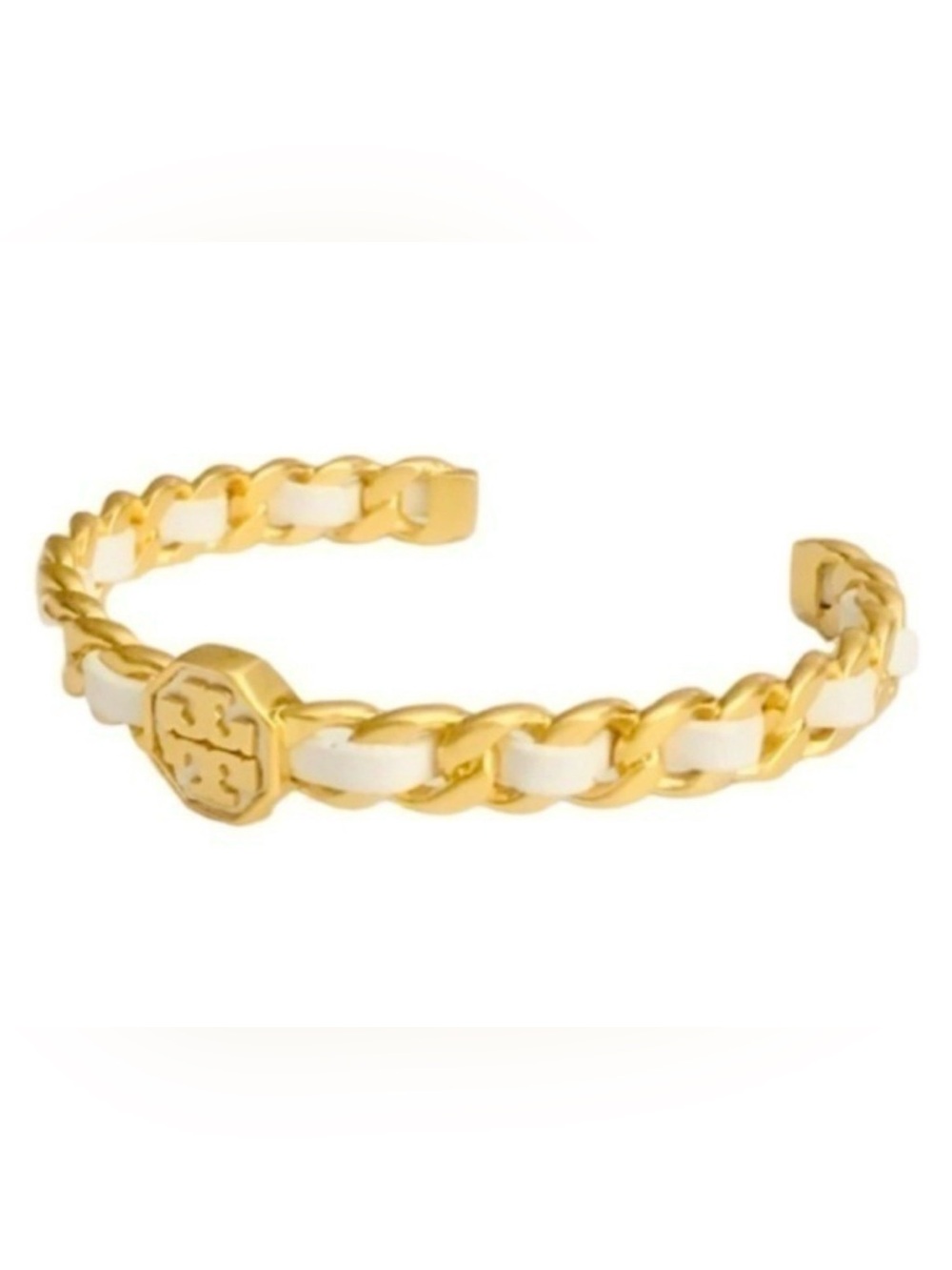Tory Burch White Woven Marion Bracelet NWT